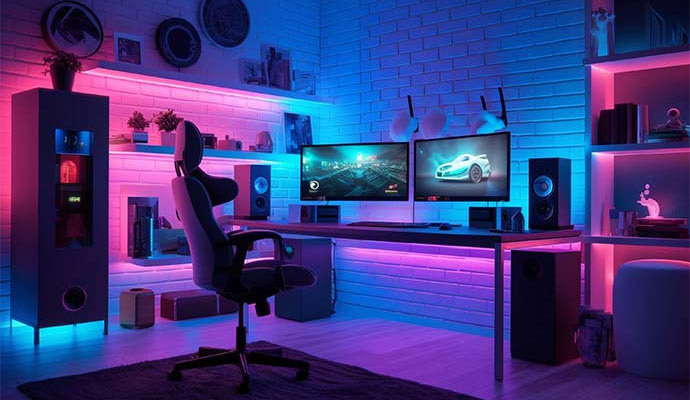 Customized gaming room