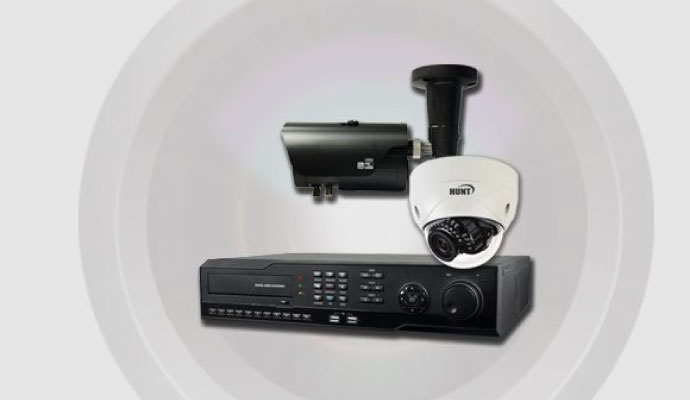 digital video recorder and cctv camera by hunt electronic