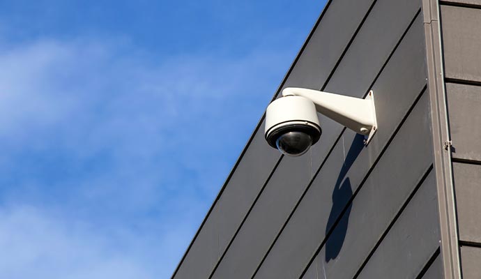 security camera in commercial space