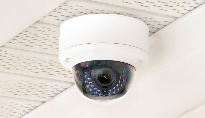 security camera installed for monitoring