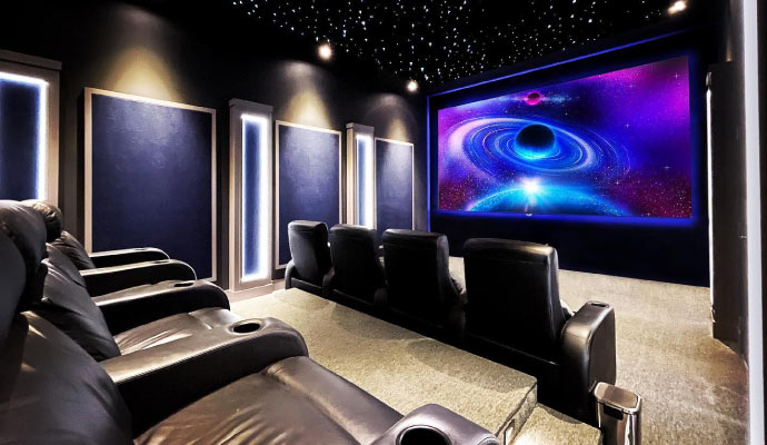 A luxury personalized home theater